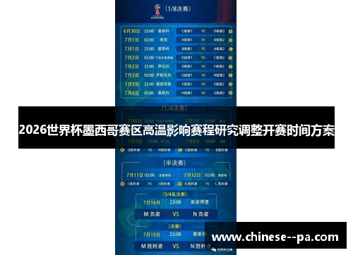 2026世界杯墨西哥赛区高温影响赛程研究调整开赛时间方案 2026世界杯墨西哥赛区高温影响赛程研究调整开赛时间方案